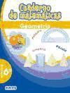 Portada de Cuaderno de Matem&aacute;ticas. 6&ordm; Primaria. Geometr&iacute;a