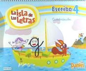 Portada de Daniel y los Diversónicos. La Isla de las letras. Escribo 4 Cuadrícula