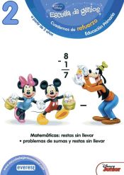 Portada de Escuela de genios. 5-6 años. Competencia matemática: Restas sin llevar. Problemas de sumas y restas sin llevar