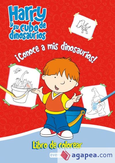 Harry y su cubo de dinosaurios. ¡Conoce a mis dinosaurios! Libro de colorear