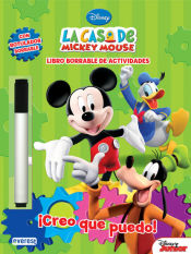 Portada de La Casa de Mickey Mouse. ¡Creo que puedo! Libro borrable de actividades