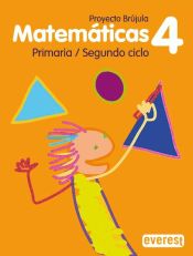 Portada de Matemáticas 4º Primaria. Proyecto Brújula