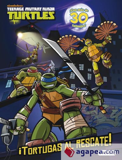 Teenage Mutant Ninja Turtles. ¡Tortugas al rescate! Libro de actividades con tatuajes