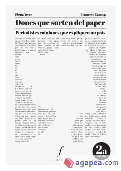 Dones que surten del paper: Periodistes catalanes que expliquen un país