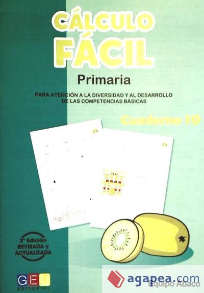 Cálculo fácil 10, Educación Primaria