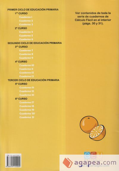 C&aacute;lculo f&aacute;cil 15