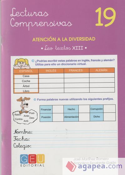 Lecturas comprensivas 19 Lecturas comprensivas 19