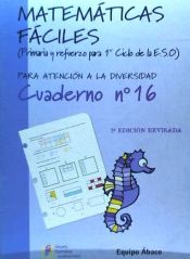 Portada de Matemáticas fáciles 16, Educación Primaria