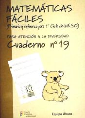 Portada de Matemáticas fáciles 19. Primaria