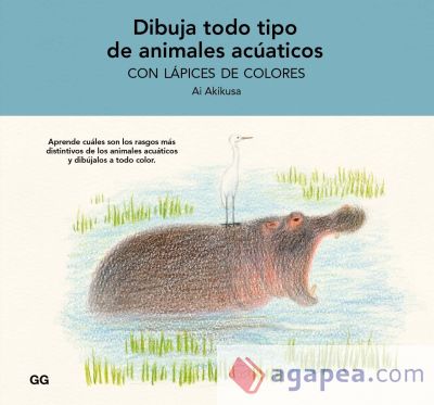 Dibuja todo tipo de animales acuáticos con lápices de colores