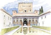 Portada de Postal La Alhambra. Patio de los Arrayanes