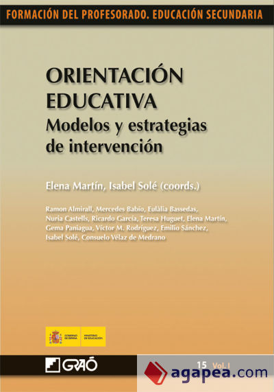 Orientación educativa. Modelos y estrategias de intervención