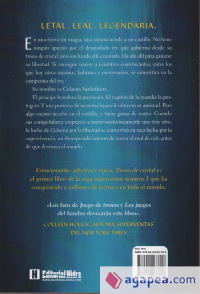 SAGA TRONO DE CRISTAL 1. Trono de cristal (TAPA BLANDA)