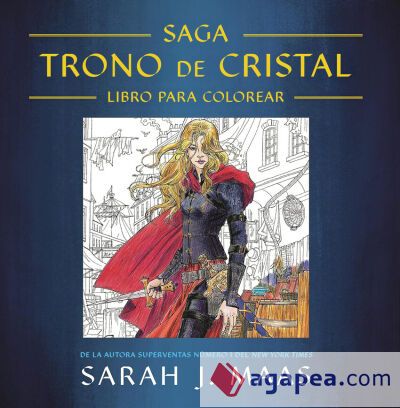 Trono de cristal: Libro para colorear