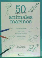 Portada de 50 dibujos de animales marinos