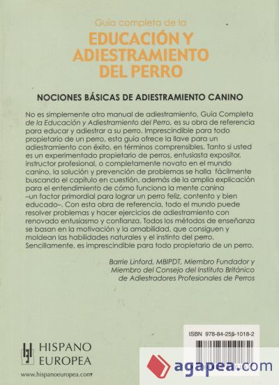 Guía completa de la educación y adiestramiento del perro