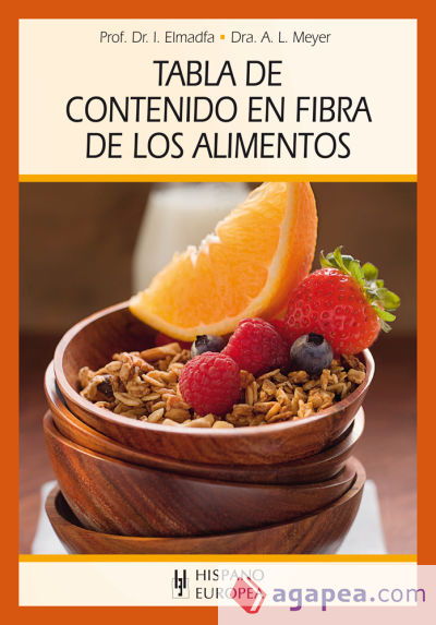 Tabla de contenido en fibra de los alimentos