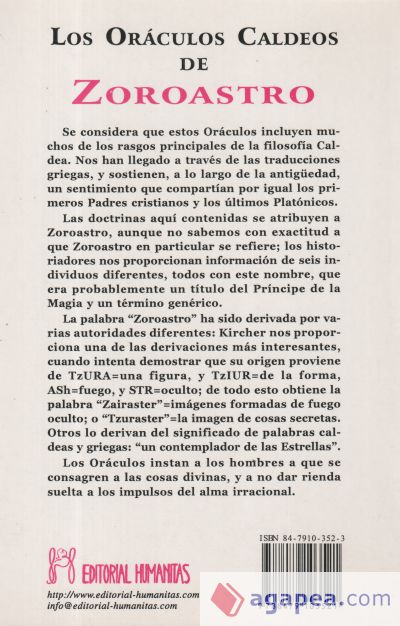 ORÁCULOS CALDEOS DE ZOROASTRO, LOS