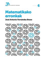 Portada de Matematikako erronkak 6. Educación Pirmaria