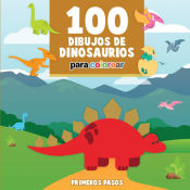 Portada de 100 Dibujos de Dinosaurios para colorear