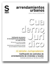 Portada de Calificación de contratos de arrendamiento de viviendas y locales. Contratos anteriores al 1 de enero de 1995