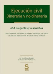 Portada de Ejecución civil: dineraria y no dineraria