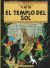 Portada de EL TEMPLO DEL SOL - cartone, de Hergé