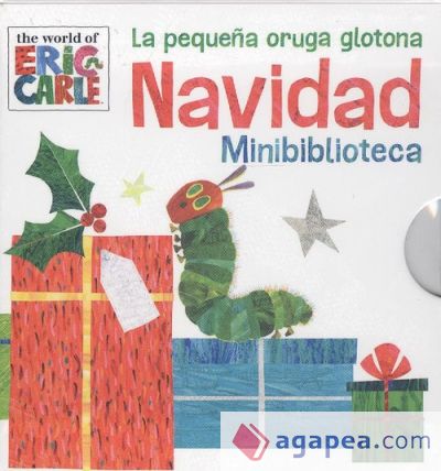 La pequeña oruga glotona Navidad minibiblioteca