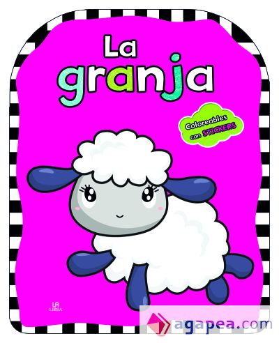 Granja : coloreables con stickers