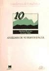 Portada de An&aacute;lisis de supervivencia