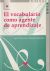 Portada de El vocabulario como agente de aprendizaje, de José Francisco Pastora Herrero