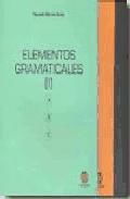 Portada de Elementos gramaticales