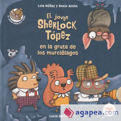 El joven Sherlock Tópez en la gruta de los murciélagos