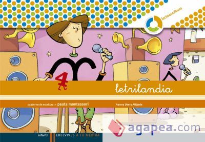 Letrilandia. Lectoescritura cuaderno 4 de escritura (Pauta Montessori)