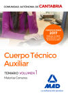 Cuerpo Técnico Auxiliar De La Administración De La Comunidad Autónoma De Cantabria. Vol. 1, Temario De Materias Comunes