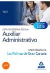 Lista De Reserva Escala Auxiliar Administrativo De La Universidad De Las Palmas De Gran Canaria. Test