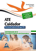 Portada de ATE/Cuidador de la Junta de Extremadura. Personal Laboral. Test del temario específico