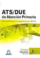 Portada de ATS de Atenci&oacute;n Primaria del Servicio de Salud del Principado de Asturias (SESPA). Temario. Volumen I. Parte General