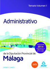 Portada de Administrativo de la Diputación de Málaga. Temario, volumen 1