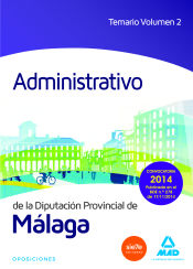 Portada de Administrativo de la Diputación de Málaga. Temario, volumen 2