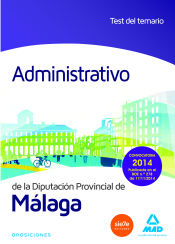 Portada de Administrativo de la Diputación de Málaga. Test del Temario