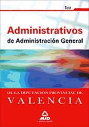 Portada de Administrativos de la diputación provincial de valencia. Test