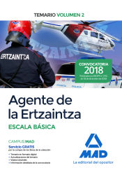 Portada de Agente de la Ertzaintza Escala Básica. Temario Volumen 2