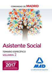 Portada de Asistentes sociales de la Comunidad de Madrid Temario especifico volumen 2