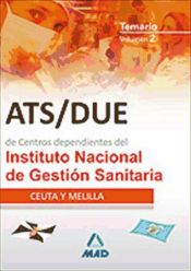 Portada de Ats/due de centros dependientes del instituto nacional de gestión sanitaria. Temario. Volumen ii