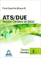 Portada de Ats/due del servicio cántabro de salud. Temario volumen iii