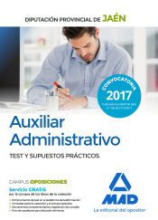 Portada de Auxiliar Administrativo de la Diputación Provincial de Jaén. Test y supuestos prácticos