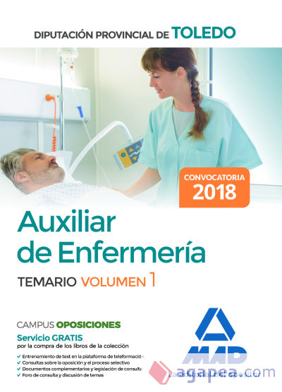 Auxiliar de Enfermería de la Diputación Provincial de Toledo. Volumen 1