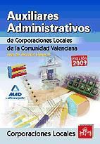 Portada de Auxiliares Administrativos de Corporaciones Locales de la Comunidad Valenciana. Test del Temario General