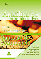 Portada de Auxiliares administrativos de la universidad de santiago de compostela. Test